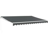 Maison Chic Zložljiva tenda - Senčniki antracitna 4x3 m blago in aluminij, (22038798) u