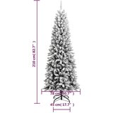  Umjetno božićno drvce sa snijegom 210 cm PVC i PE | shoptok.hr