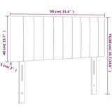  Posteljno vzglavje svetlo sivo 90x5x78/88 cm žamet, (20739220) | Shoptok.si