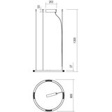  Redo 01-2203 - LED luster na sajli UNION LED/34W/230V 3000K Ø 60 cm zlatna | Eponuda.com