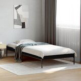 Maison Chic Posteljni okvir - Enojna postelja - Postelja za odrasle črn 90x200 cm inženirski les in kovina-J8426, (21775180) | Shoptok.si
