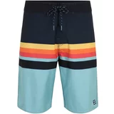Billabong Kratke hlače za surfanje 'ALL DAY HTR STRIPE OG' mornarska / voda / rumena / oranžna