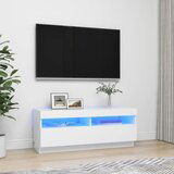 The Living Store TV omarica z LED lučkami bela 100x35x40 cm - TV Omarica, (21375018) Cene