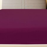  Plahta s gumicom od žerseja bordo 90x200 cm pamučna | shoptok.hr