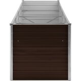  Povišena vrtna gredica smeđa 320 x 80 x 77 cm pocinčani čelik | shoptok.hr