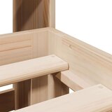 vidaXL Krevet s regalom za knjige bez madraca 140x190 cm od borovine | shoptok.hr