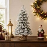Mini božićno drvce 45 cm PVC i PE Zelena i bijela Cijene
