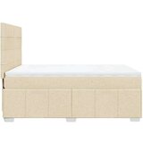 vidaXL Krevet s oprugama i madracem krem 140x200 cm od tkanine | shoptok.hr