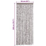  Zastor protiv insekata smeđi-bež 56 x 200 cm šenil | shoptok.hr