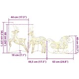 vidaXL LED jelene med 40 LED 5 pcs Zlata PET | Shoptok.si