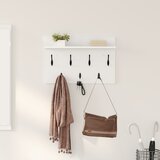 vidaXL Nadwyčajna obešalnik za plašče s polico Bela 60 x 40 x 12 cm Cene