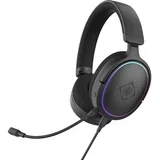 Slušalice s mikrofonom 7.1 Surround, spominska pena, RGB, USB, ČRNE