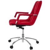 MID.YOU Vrtljivi Stol Saranto, Rdeča, Vklj. Dekor Blazine | Shoptok.si