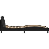 vidaXL Okvir za krevet s uzglavljem crni 90x190 cm od tkanine | shoptok.hr