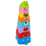 Piramida za slaganje za bebu Animals Cups Slike