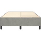  Okvir za krevet s oprugom svjetlosivi 120 x 200 cm baršunasti | shoptok.hr