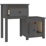  Noćni ormarić sivi 79,5 x 38 x 65,5 cm od masivne borovine | Eponuda.ba