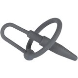 Penis Plug silikonski obroček z uretralnim stožcem (siv) | Shoptok.si