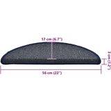  Prostirke za stepenice 30 kom tamno sive i plave 56x17x3 cm | shoptok.hr