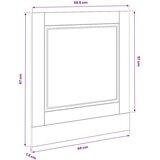  Ploča za perilicu posuđa Porto 60x1,5x57 cm konstruirano drvo | shoptok.hr