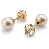  Ženske oliver weber turn gold crystal zlatne mindjuše sa bež swarovski perlama ( 22412g ) Cene
