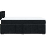 vidaXL Krevet box spring s madracem crni 120 x 190 cm od tkanine | shoptok.hr