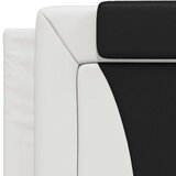  Okvir za krevet s uzglavljem bijelo-crni 100x200cm umjetna koža | shoptok.hr
