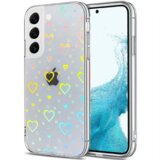 Onasi Clear Case silikonski ovitek Hologram za Samsung Galaxy A13 LTE A135 - prozoren s srčki Cene