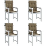  Jastuci za stolice 2 kom prošarano smeđesivi 100x50x4cm tkanina | shoptok.hr