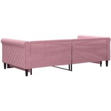  Dnevni krevet na razvlačenje ružičasti 100 x 200 cm baršunasti | shoptok.hr