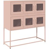 vidaXL Komoda roza 100,5x39x107 cm hladno valjano jeklo | Shoptok.si