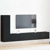  Set TV komoda Zidne Crni hrast Konstruirano drvo | shoptok.hr