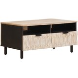  Kava Stol s ladicama Bijelo 80 x 54 x 40 cm Čvrsto drvo manga | Eponuda.com