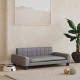vidaXL Pasja postelja siva 90x53x30 cm umetno usnje Cene