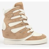 Resti Light brown Pamstinsa women's sporty boots on heels | shoptok.hr