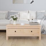 vidaXL Klubska mizica 100x50x40 cm trdna borovina Cene