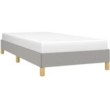  Okvir kreveta bez madraca svjetlosivi 90x200 cm od tkanine | shoptok.hr
