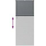vidaXL Zavjesa za prozor sa zavjesama Ostalo Tamnosiva 90 x 220 cm Aluminij | shoptok.hr