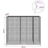  Gabion s žicom debljine 5 mm i mrežom 5x5 cm 250x50x200 cm - 50 cm 200 cm 250 cm | shoptok.hr