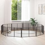  Pasja vrata 10 pcs Črna 100 x 60 cm Cinkana jeklena, (5000232748) | Shoptok.si