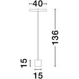 Nova Luce Zelena metalna LED stojeća svjetiljka (visina 136 cm) Vetro – | shoptok.hr