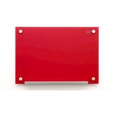 Nobo tabla Diamond steklena, 120x90cm, rdeča, magnetna | Shoptok.si