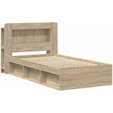  Okvir kreveta s pohranom s uzglavljem Hrast sonoma 90 x 190 cm | shoptok.hr