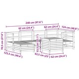  Vrtna sedežna garnitura 7-delna trden les douglas, (21145551) | Shoptok.si