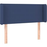 Maison Chic Vzglavna omarica - Nočna omarica - Posteljna omarica z ušesi modro 103x16x78/88 cm blago, (21713339) | Shoptok.si