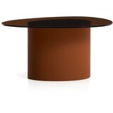 Kave Home Smeđi stolić za kavu sa staklenom pločom stola 74x81,5 cm Olir – Cijene