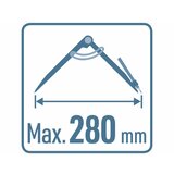 Extol Premium kružidlo za označavanje/sa vrhom 0-280 mm | Eponuda.com