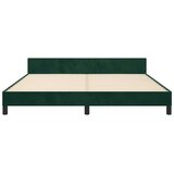  Okvir za krevet s uzglavljem tamnozeleni 180x200 cm baršunasti | shoptok.hr