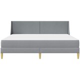  Okvir kreveta s madracem Svijetlo siva 200 x 200 cm Poliester | shoptok.hr