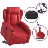  Električni naslonjač na podizanje umjetna koža crveni | shoptok.hr